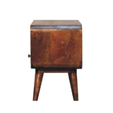 Minoa – Meuble TV compact en bois massif châtaigne